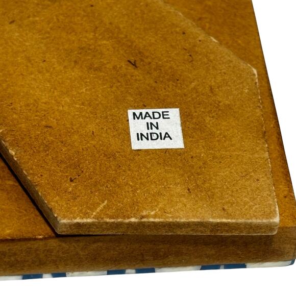 Boho Decor Photo Frame Portrait Landscape Blue White Morocco India Table Top - Picture 3 of 7